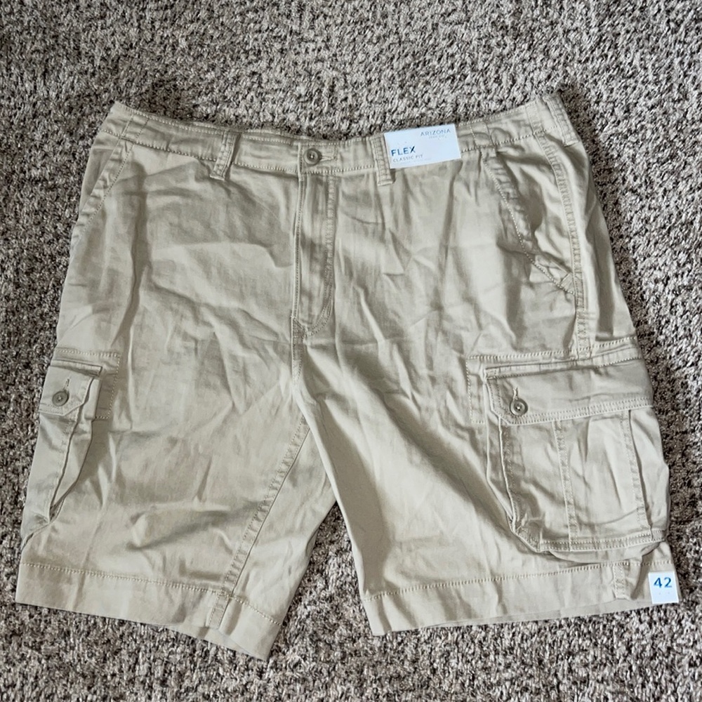 Mens Khaki Shorts
